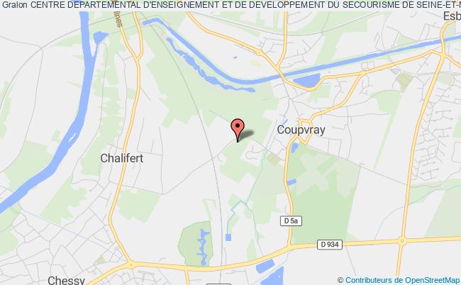 plan association Centre Departemental D'enseignement Et De Developpement Du Secourisme De Seine-et-marne (cdeds 77) Coupvray