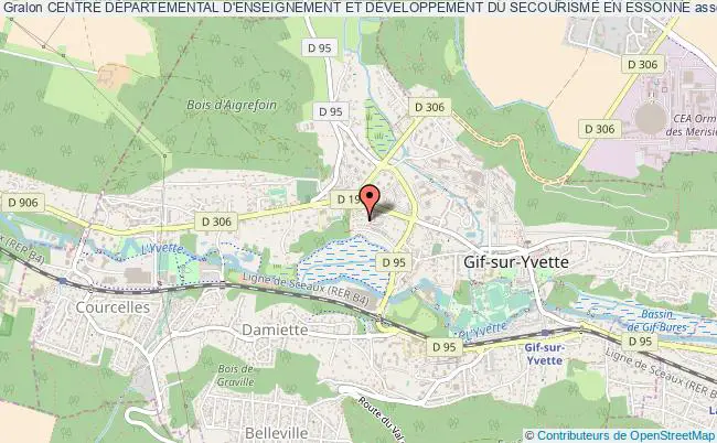 plan association Centre DÉpartemental D'enseignement Et DÉveloppement Du Secourisme En Essonne Gif-sur-Yvette