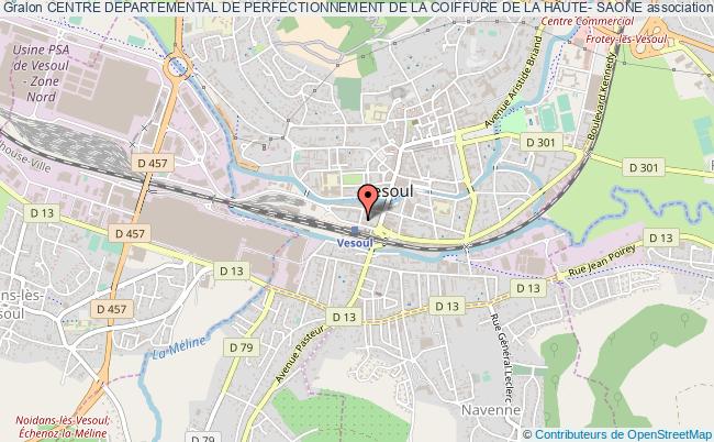 plan association Centre Departemental De Perfectionnement De La Coiffure De La Haute- Saone Vesoul