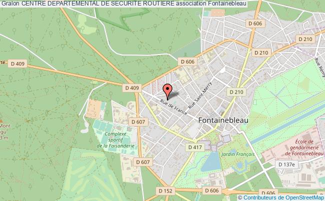 plan association Centre Departemental De Securite Routiere Fontainebleau