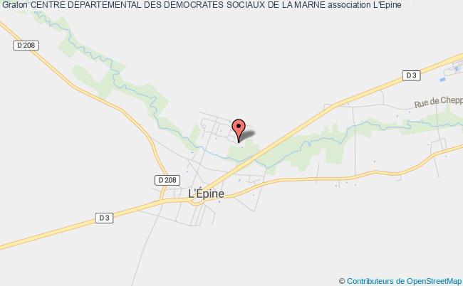 plan association Centre Departemental Des Democrates Sociaux De La Marne Épine