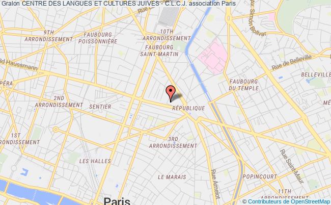 plan association Centre Des Langues Et Cultures Juives - C.l.c.j. Paris