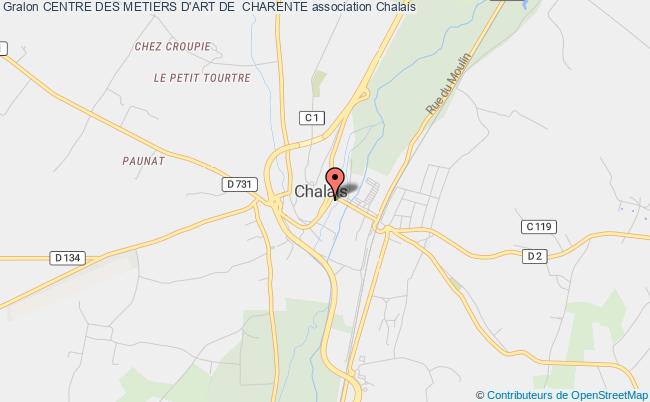plan association Centre Des Metiers D'art De  Charente Chalais