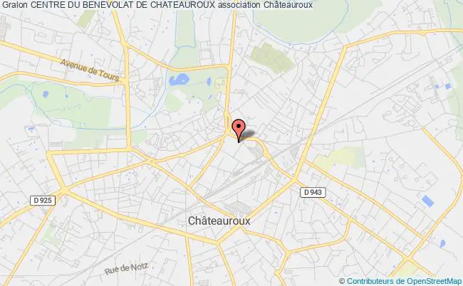 plan association Centre Du Benevolat De Chateauroux Châteauroux