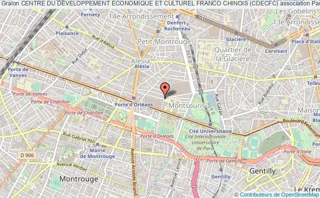 plan association Centre Du DÉveloppement Économique Et Culturel Franco Chinois (cdecfc) Paris