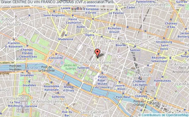 plan association Centre Du Vin Franco Japonais (cvfj) Paris