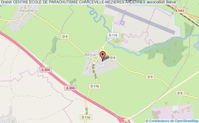 plan association Centre Ecole De Parachutisme Charleville-mezieres Ardennes Belval