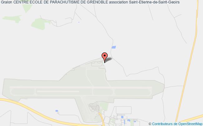 plan association Centre Ecole De Parachutisme De Grenoble Saint-Étienne-de-Saint-Geoirs
