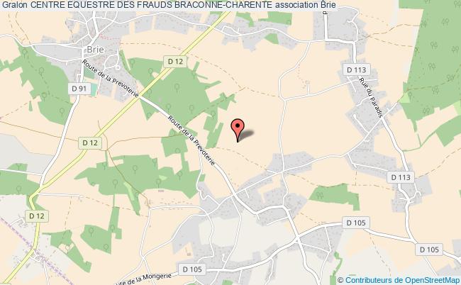 plan association Centre Equestre Des Frauds Braconne-charente Brie