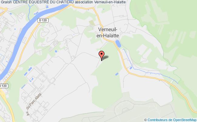 plan association Centre Équestre Du ChÂteau Verneuil-en-Halatte