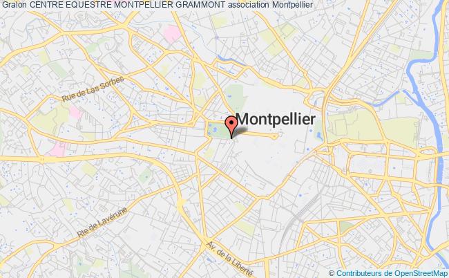 plan association Centre Equestre Montpellier Grammont Montpellier