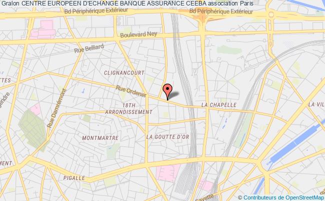 plan association Centre Europeen D'echange Banque Assurance Ceeba Paris