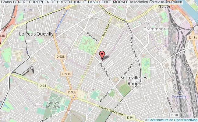 plan association Centre Europeen De Prevention De La Violence Morale Sotteville-lès-Rouen