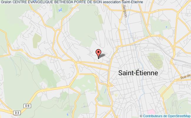 plan association Centre ÉvangÉlique Bethesda Porte De Sion Saint-Étienne
