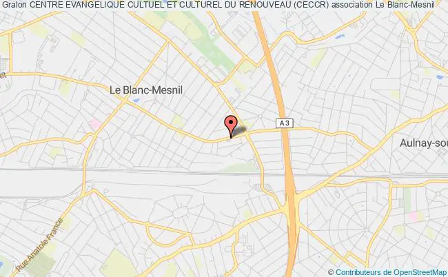 plan association Centre Evangelique Cultuel Et Culturel Du Renouveau (ceccr) Le Blanc-Mesnil