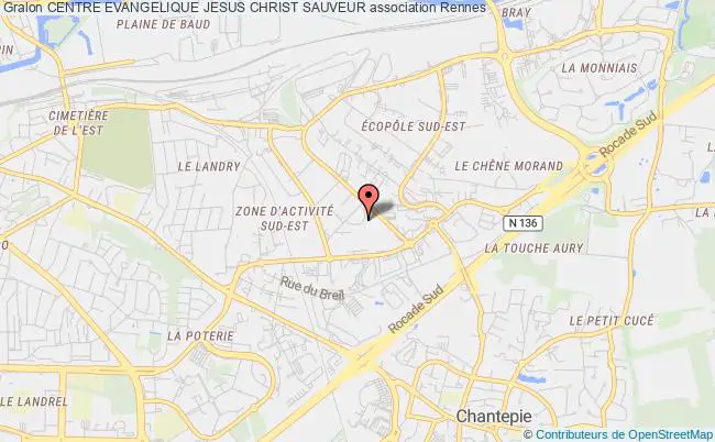 plan association Centre Evangelique Jesus Christ Sauveur Rennes