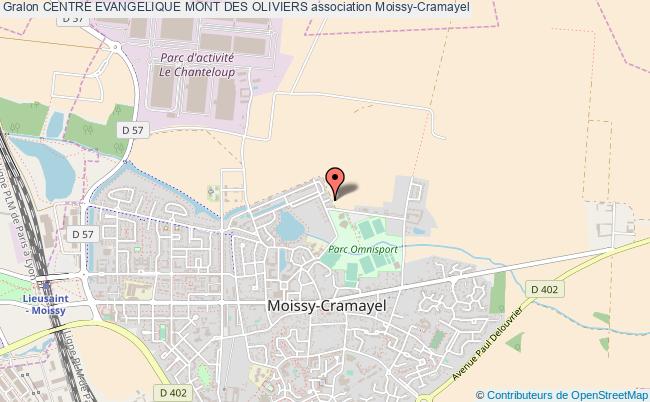 plan association Centre Evangelique Mont Des Oliviers Moissy-Cramayel