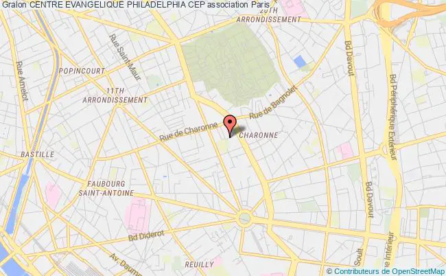 plan association Centre Evangelique Philadelphia Cep Paris