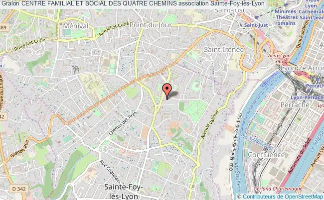 plan association Centre Familial Et Social Des Quatre Chemins Sainte-Foy-lès-Lyon