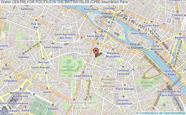 plan association Centre For Politics In The British Isles (cpbi) Paris