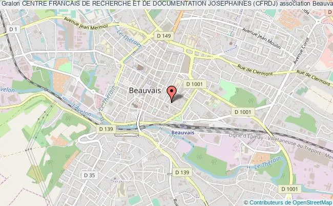 plan association Centre Francais De Recherche Et De Documentation Josephaines (cfrdj) Beauvais