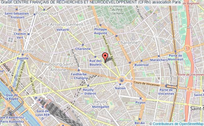plan association Centre FranÇais De Recherches Et Neurodeveloppement (cfrn) Paris