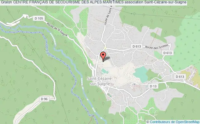 plan association Centre FranÇais De Secourisme Des Alpes Maritimes Saint-Cézaire-sur-Siagne