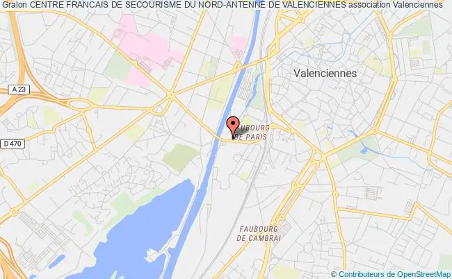 plan association Centre Francais De Secourisme Du Nord-antenne De Valenciennes Valenciennes