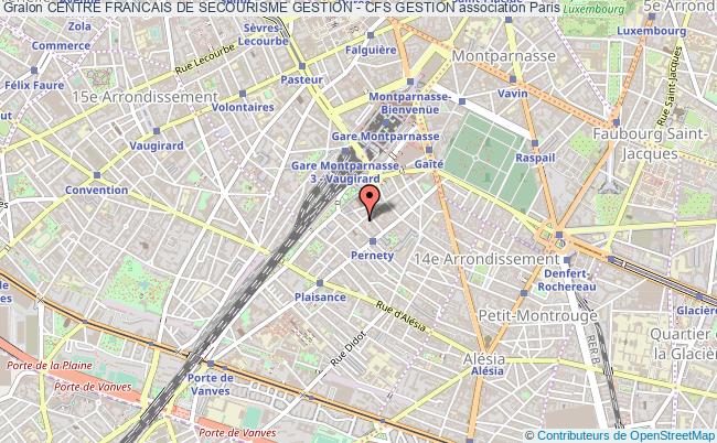 plan association Centre Francais De Secourisme Gestion - Cfs Gestion Paris