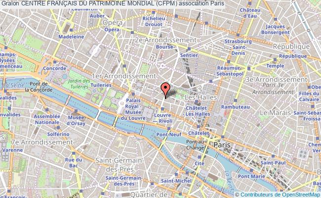 plan association Centre FranÇais Du Patrimoine Mondial (cfpm) Paris