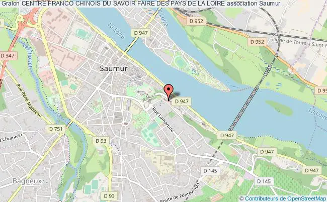 plan association Centre Franco Chinois Du Savoir Faire Des Pays De La Loire Saumur
