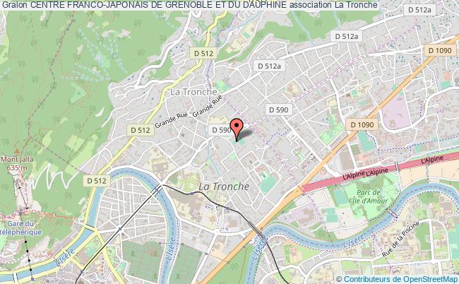 plan association Centre Franco-japonais De Grenoble Et Du Dauphine La    Tronche
