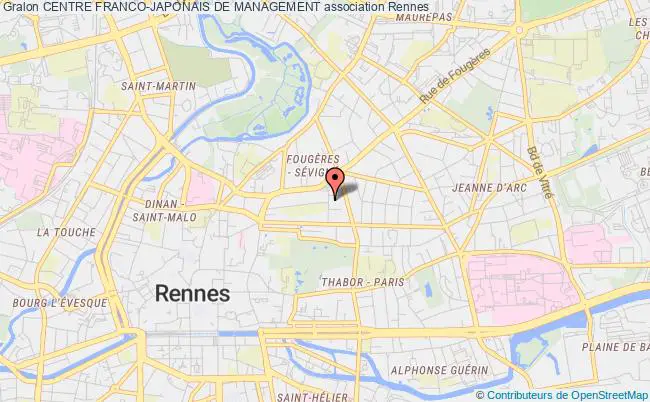 plan association Centre Franco-japonais De Management Rennes