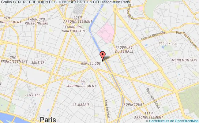 plan association Centre Freudien Des Homosexualites Cfh Paris