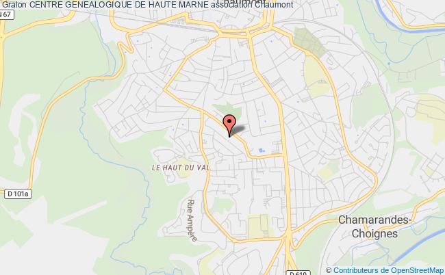 plan association Centre Genealogique De Haute Marne Chaumont