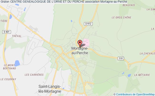 plan association Centre Genealogique De L'orne Et Du Perche Mortagne-au-Perche