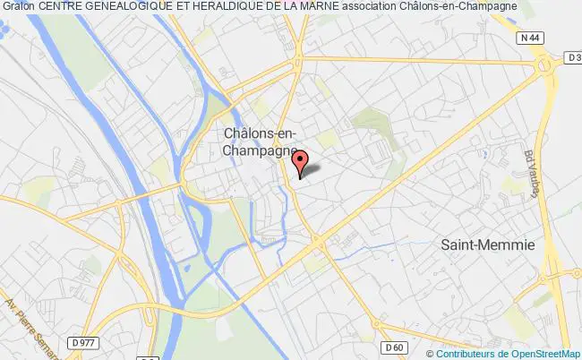 plan association Centre Genealogique Et Heraldique De La Marne Châlons-en-Champagne
