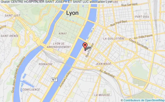 plan association Centre Hospitalier Saint Joseph Et Saint Luc Lyon 7e Arrondissement