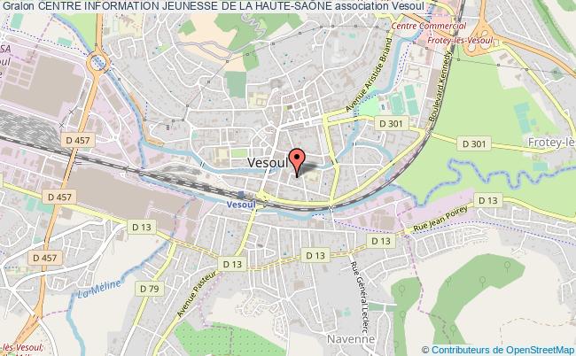 plan association Centre Information Jeunesse De La Haute-saÔne Vesoul