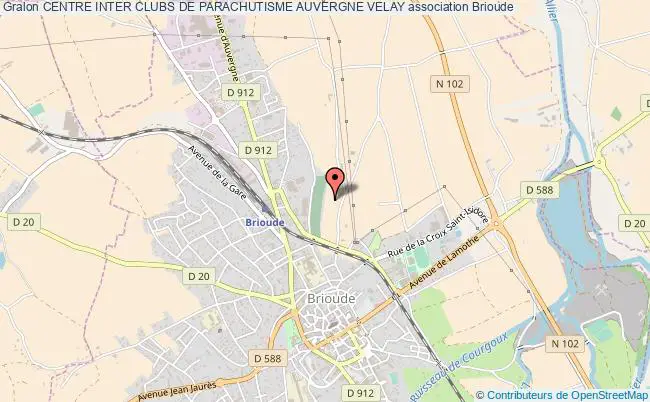 plan association Centre Inter Clubs De Parachutisme Auvergne Velay Brioude