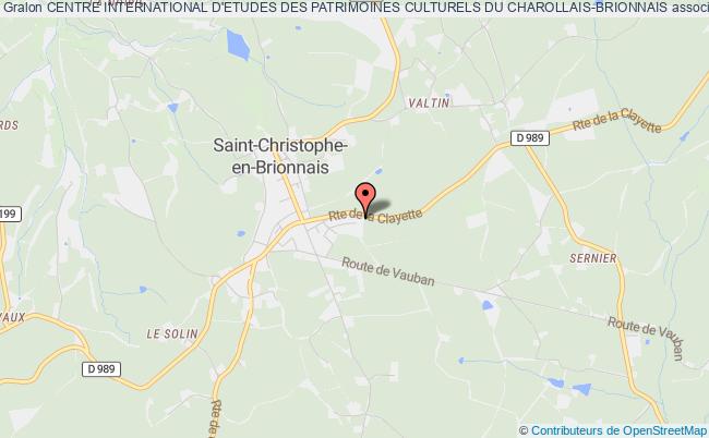 plan association Centre International D'etudes Des Patrimoines Culturels Du Charollais-brionnais Saint-Christophe-en-Brionnais
