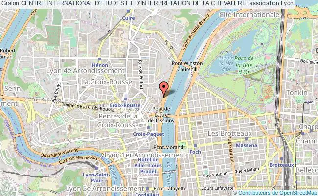 plan association Centre International D'Études Et D'interprÉtation De La Chevalerie Lyon