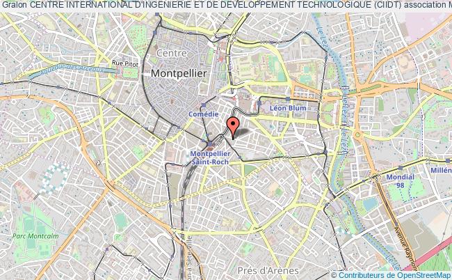 plan association Centre International D'ingenierie Et De Developpement Technologique (ciidt) Montpellier