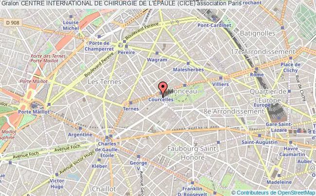 plan association Centre International De Chirurgie De L'epaule (cice) Paris 17e