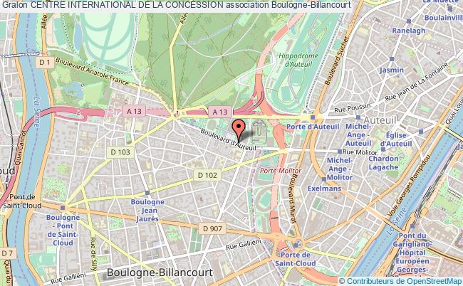 plan association Centre International De La Concession Boulogne-Billancourt