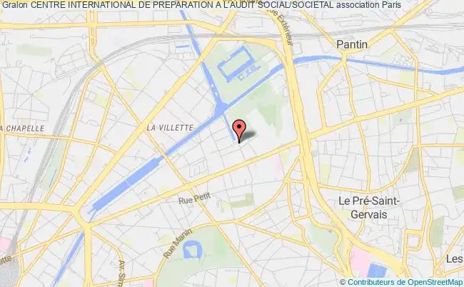 plan association Centre International De Preparation A L'audit Social/societal Paris