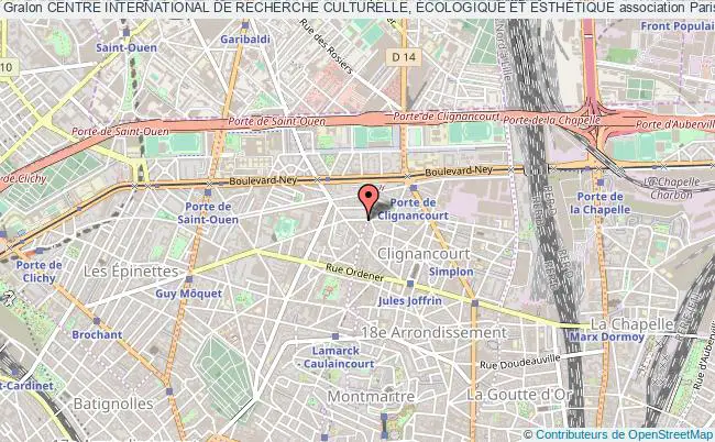 plan association Centre International De Recherche Culturelle, Écologique Et EsthÉtique Paris