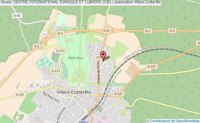plan association Centre International Evangile Et Lumiere (ciel) Villers-Cotterêts