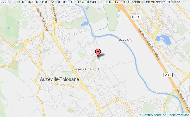 plan association Centre Interprofessionnel De L'economie Laitiere Cilaisud Auzeville-Tolosane