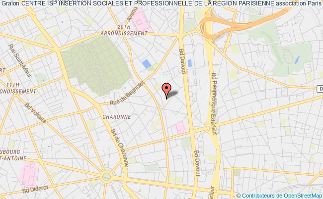 plan association Centre Isp Insertion Sociales Et Professionnelle De La Region Parisienne Paris